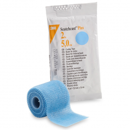 3M Scotchcast Plus 3M Healthcare 82002L-3M Scotchcast Plus Light Blue Cast Tape, 2 Inch x 4 Yard, Ca