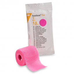 3M Scotchcast Plus 3M Healthcare 82002X-3M Scotchcast Plus Bright Pink Cast Tape, 2 Inch x 4 Yard, C
