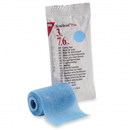 3M Scotchcast Plus 3M Healthcare 82003L-3M Scotchcast Plus Light Blue Cast Tape, 3 Inch x 4 Yard, Ca