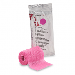3M Scotchcast Plus 3M Healthcare 82003X-3M Scotchcast Plus Cast Tape, Bright Pink, 3 Inch x 4 Yard, 