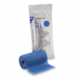 3M Scotchcast Plus 3M Healthcare 82004B-3M Scotchcast Plus Blue Cast Tape, 4 Inch x 4 Yard, Cast & S