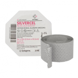 Silvercel Non-Adherent 3M 900112 Silvercel Non-Adherent Silver Alginate Dressing, 1 x 12 in, Silver 