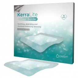 KerraLite Cool Border 3M Healthcare CWL1008-KerraLite Cool Hydrogel Dressing, 4 x 4 Inch, Hydrogels 