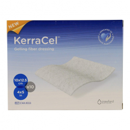 KerraCel 3M Healthcare CWL1033-3M Kerracel Gelling Fiber Wound Dressing, 4 x 5 Inch, Cellulose (CT)