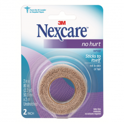 Nexcare No Hurt 3M NHT-2-3M Nexcare No Hurt Hypoallergenic Material Medical Tape, 2 x 80 Inch, Tan, 