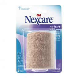 Nexcare No Hurt 3M NHT-3-3M Nexcare No Hurt Hypoallergenic Material Medical Tape, 3 Inch x 2-1/5 Yar