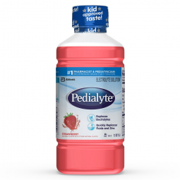 Pedialyte Classic Abbott Nutrition 53983-Pedialyte Strawberry Electrolyte Solution, 1 Liter, Youth H