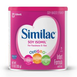 Similac Soy Isomil Abbott Nutrition 55963 Similac Soy Isomil For Fussiness & Gas Powder Infant Formu