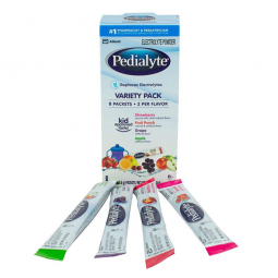 Abbott Nutrition 56090 Pedialyte Powder Pack Oral Electrolyte Solution, Assorted Flavors (BX/8)