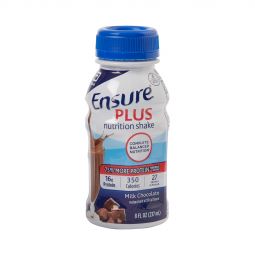 Abbott 57266 Ensure Plus Nutrition Shake, 8 oz Bottle, Milk Chocolate (Case/24)