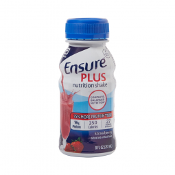 Abbott 57269 Ensure Plus Nutrition Shake, Strawberry, 8 oz Bottle (PK/6)