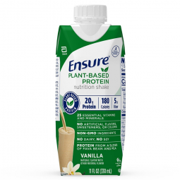 Abbott 67450 Ensure Plant Based Protein Nutrition Shake, 11 oz, Vanilla (4 Bottle/PK)