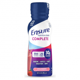 Ensure Complete Abbott Nutrition 68059-Ensure Complete Nutrition Shake, Strawberry, 10-ounce bottle,