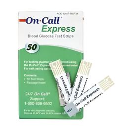 On Call Acon Laboratories 755729-On Call Express Blood Glucose Test Strips, Glucose Meter Test Strip
