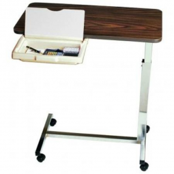 AmFab Company 1010H1200-AmFab Overbed Table with Vanity, Over Bed Table