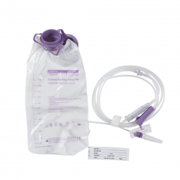 AMSure Amsino ENF1200K-Alcor AMSure Enteral Feeding Pump Bag Set, 1200 mL, Feeding Pump Bag Sets (CS