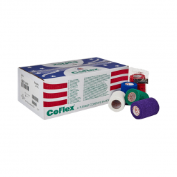 CoFlex Andover 3300RB-024-CoFlex Self-adherent Closure Cohesive Bandage, 3 Inch x 5 Yard, Compressio