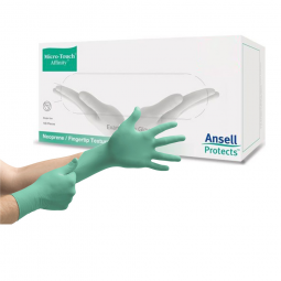 Micro-Touch Affinity Ansell 3771-Micro-Touch Affinity Polychloroprene Exam Glove, Small, Green (CS/1