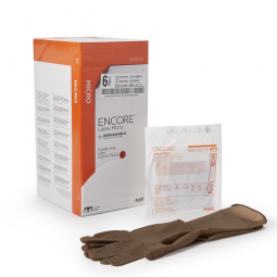 ENCORE Latex Micro Ansell 5787002-Encore Latex Micro Surgical Glove, Size 6.5, Brown (CS/200)