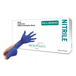 Micro-Touch Nitrile Ansell 6034301-Micro-Touch Nitrile Exam Glove, Small, Blue, Exam Gloves (BX)