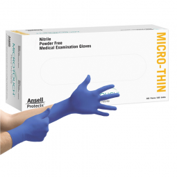 Micro-Touch Micro-Thin Ansell 6034312-Micro-Touch Micro-Thin Exam Glove, Medium, Blue (CS/3000)