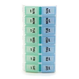 Apothecary Products 67010-Apothecary Products 7 Day Two-Dose Pill Organizer, Pill Boxes (PK)
