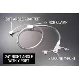 AMT Mini Classic Applied Medical 6-2422-AMT Right Angle Connector with Y-Port Adapter, Mini Classic,