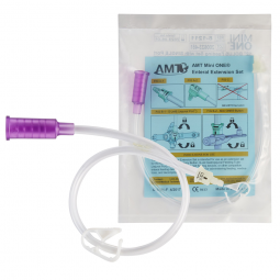 Mini ONE Applied Medical 8-1211-Mini ONE Straight Connector with Bolus Adapter, 12 in, Purple, Nutri