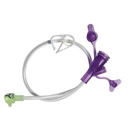 micro G-JET Applied Medical 8-1255-ISOSAF-Right Angle Dual ENFit Y-Port Feed Set micro G-JET 12 Inch