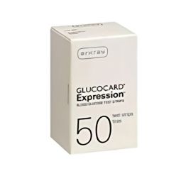 Glucocard Arkay USA 08317570050-Blood Glucose Test Strips Glucocard 50 Strips per Pack, Glucose Mete
