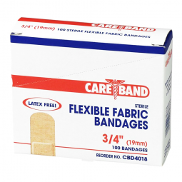 Careband ASO CBD4018-012-000-Careband Tan Fabric Adhesive Strip, 3/4 x 3 in (CS/1200)