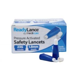 ReadyLance 805 Preloaded Safety Lancet for Blood Sugar Test, 23 Gauge (Box/100)