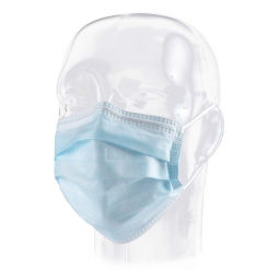 Precept Aspen Surgical 15111 Precept Medical Products Pleated Procedure Mask, Blue (CS/500)
