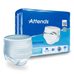 Attends AP0720 Pull-Up Incontinence Underwear, Medium, Heavy Absorbency (20/Bag)