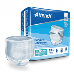 Attends Bariatric Attends Healthcare AU50-Attends Bariatric Protective Underwear, 2X-Large, Underwea