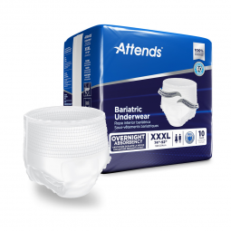 Attends Bariatric Attends Healthcare AU60-Attends Absorbent Underwear, 3X-Large, Briefs & Diapers (P