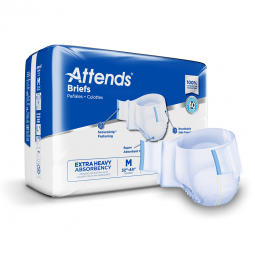 Attends Attends Healthcare DDP20-Attends DermaDry Plus Incontinence Brief, Medium, Briefs & Diapers 