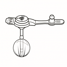 MIC-Key Avanos Medical 0120-14-0.8-Mic-Key Low Profile Gastrostomy Tube Kit, 14 Fr., 0.8 cm Tube, Ga