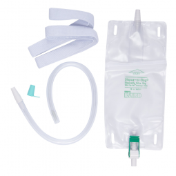 Bard Dispoz-a-Bag Bard 150819-Bard Dispoz-a-Bag Urinary Leg Bag, Flip-Flo Valve, 19 oz, Bags & Meter