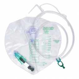 Bard Bard 154002-Bard Urinary Drain Bag with Anti-Reflux, 1 Hook, 2000 mL, Bags & Meter Bags (CS)