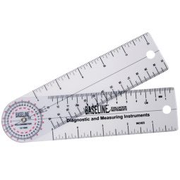 Baseline 12-1006 Rulongmeter Goniometer w/ 360� Head-6" Arms-25/Pack