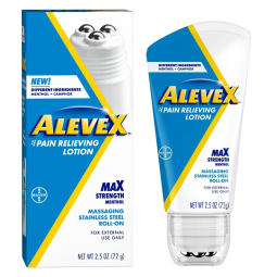 Aleve X Bayer 00280005001-Aleve X Pain Relieving Lotion Max Strength Menthol, 2-ounce roll-on bottl