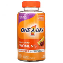 VitaCraves Women's Bayer 01650058683-One-A-Day VitaCraves Women's Multi Gummies, Nonprescription Vit