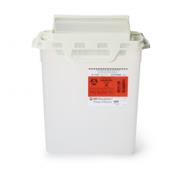 Recykleen BD 305053-Recycleen Multi-purpose Sharps Container, 15-3/4 x 13-1/2 x 6 in, 3 gal, Recepta