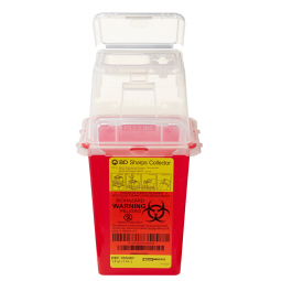 BD BD 305487-BD Phlebotomy Sharps Container, 1-1/2 Quart, 9 x 4-1/2 x 4 Inch, Receptacles (CS)