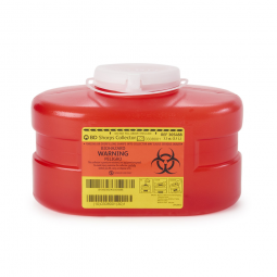 BD BD 305488-Becton Dickinson Red Sharps Container, 3-1/3 Quart, 5.3x 9.1 x 5 in, Receptacles (CS/24
