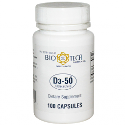 Bio Tech Bio Tech Pharmacal 53191036201-Bio Tech Vitamin D3-50 Supplement, Vitamins & Minerals (BT)