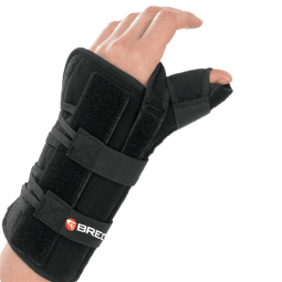 Apollo Universal Breg 10058-Wrist Brace with Thumb Spica Apollo Universal Aluminum/Foam Left Hand Bl