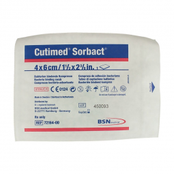 Cutimed Sorbact BSN Medical 7216412-Cutimed Sorbact Antimicrobial Mesh Dressing, 1-3/5 x 2-2/5 Inch,
