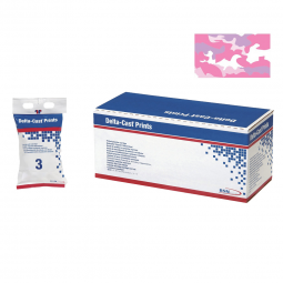Delta-Cast Prints BSN Medical 7227341-Delta-Cast Pink Camouflage Cast Tape, 3 Inch x 4 Yard, Cast & 